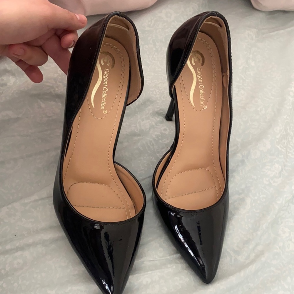 Black heels like new